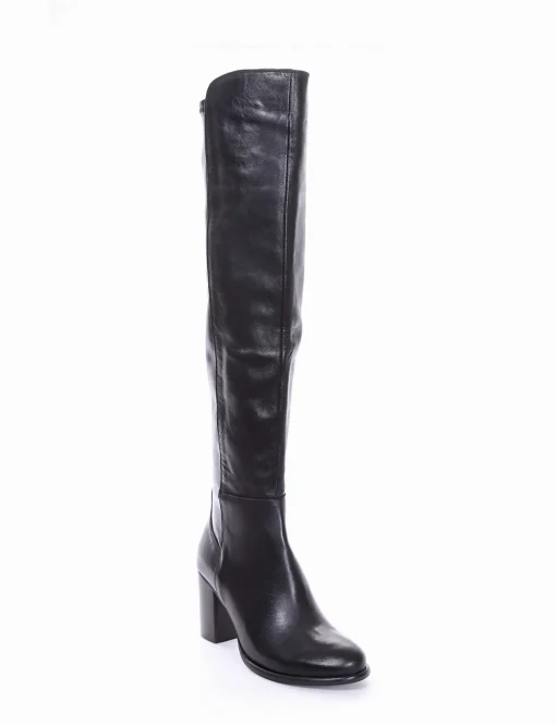 stivale tacco 8 cm nero
