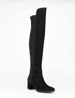 Stivale tacco 5 cm nero