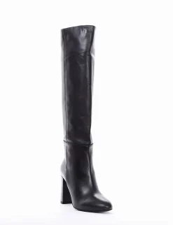 stivale tacco 9 cm nero