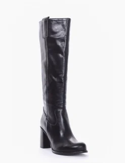 stivale tacco 8 cm nero