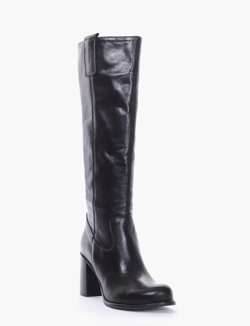 stivale tacco 8 cm nero
