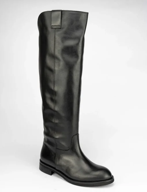 Stivale tacco 3 cm nero