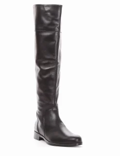 stivale tacco 2 cm nero