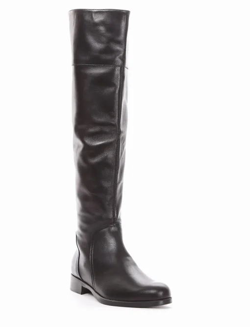 stivale tacco 2 cm nero