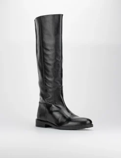 Stivale tacco 2 cm nero