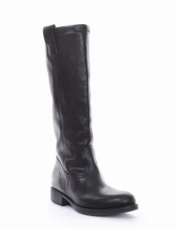 stivale tacco 2 cm nero