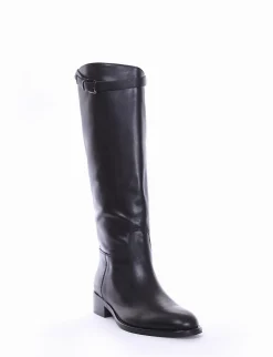 stivale tacco 2 cm nero
