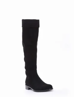 stivale tacco 2 cm nero