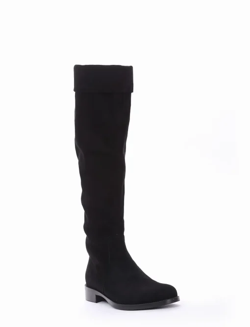 stivale tacco 2 cm nero