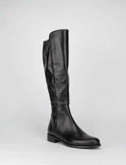 stivale tacco 2 cm nero