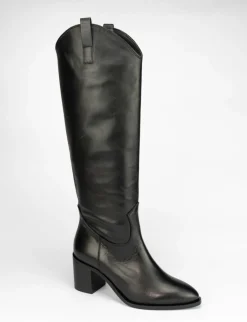 Stivale tacco 6 cm nero