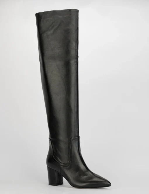 Stivale tacco 7 cm nero