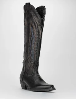 Stivale tacco 3 cm nero