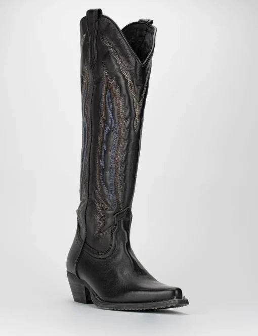 Stivale tacco 3 cm nero