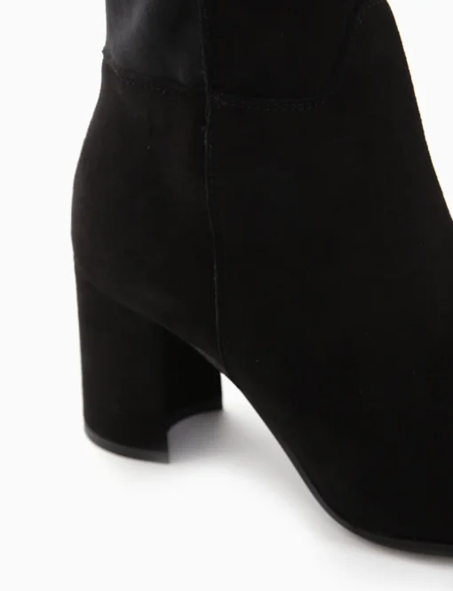 stivale tacco 3 cm nero
