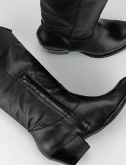 Stivale tacco 3 cm nero