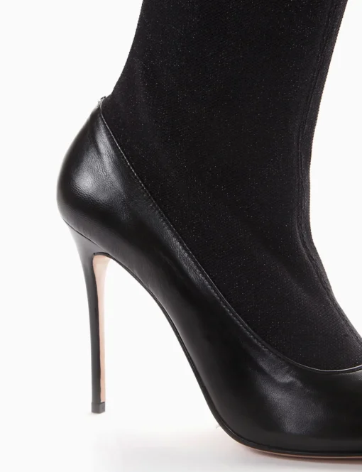 stivale tacco 10 cm nero