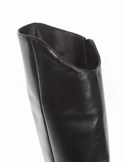 stivale tacco 10 cm nero