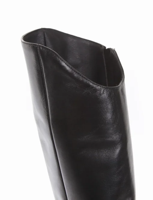 stivale tacco 10 cm nero