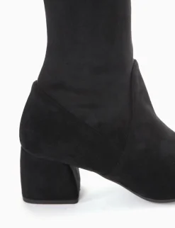 stivale tacco 5 cm nero