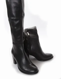 stivale tacco 8 cm nero