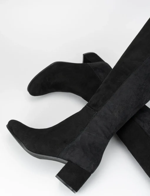 Stivale tacco 5 cm nero