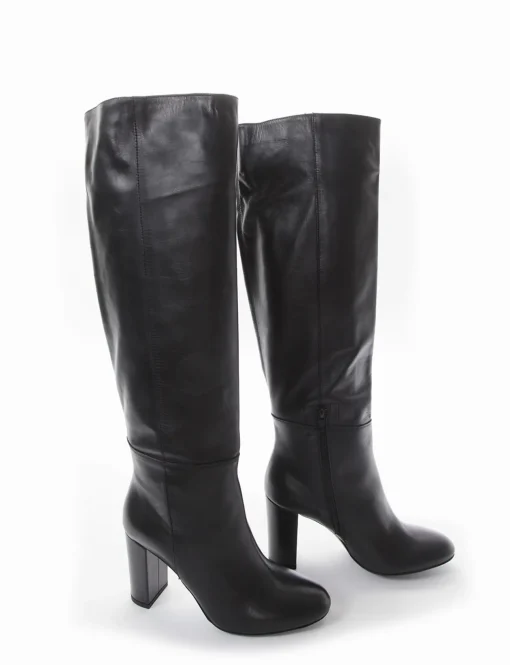 stivale tacco 9 cm nero