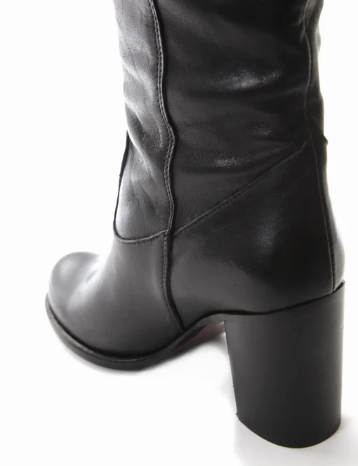 stivale tacco 8 cm nero