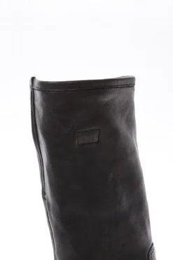 stivale tacco 2 cm nero