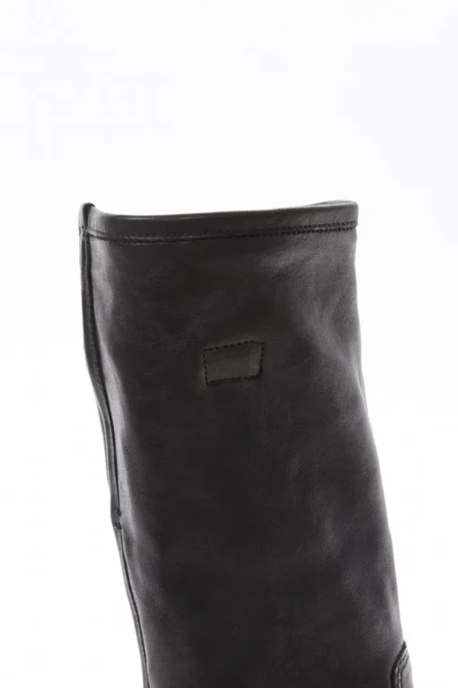 stivale tacco 2 cm nero