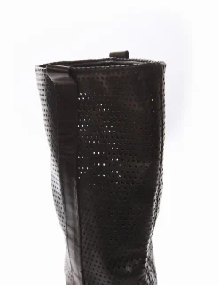 stivale tacco 2 cm nero