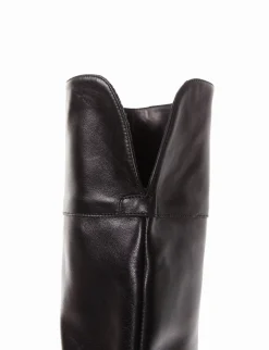 stivale tacco 2 cm nero