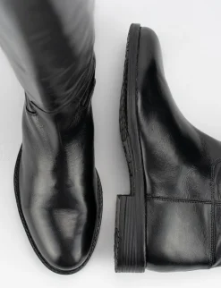 Stivale tacco 2 cm nero