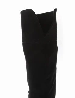 stivale tacco 2 cm nero