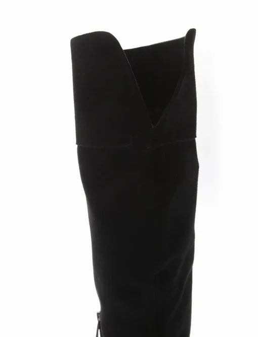 stivale tacco 2 cm nero