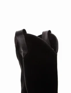 Stivale tacco 3 cm nero