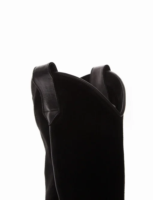 Stivale tacco 3 cm nero
