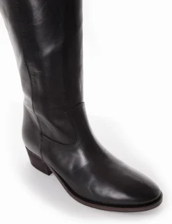 stivale tacco 2 cm nero