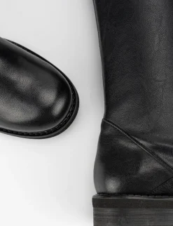Stivale tacco 2 cm nero