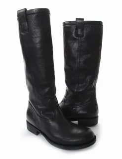stivale tacco 2 cm nero