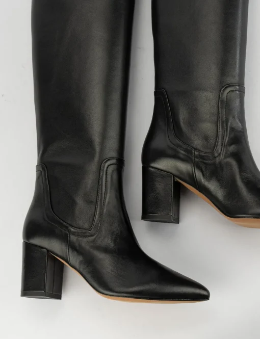 Stivale tacco 7 cm nero