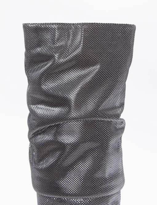 stivale tacco 10 cm nero