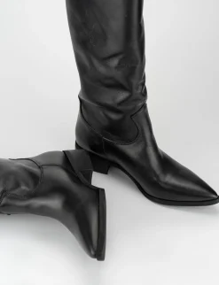 Stivale tacco 5 cm nero