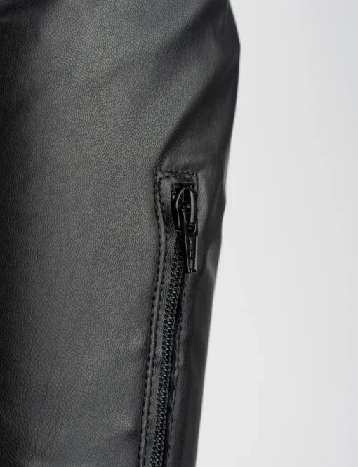 Stivale tacco 2 cm nero