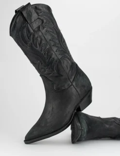 Stivale tacco 3 cm nero