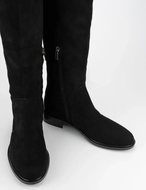 Stivale tacco 3 cm nero