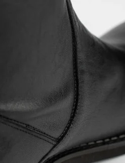 Stivale tacco 2 cm nero
