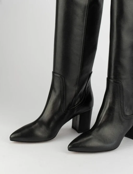 Stivale tacco 7 cm nero