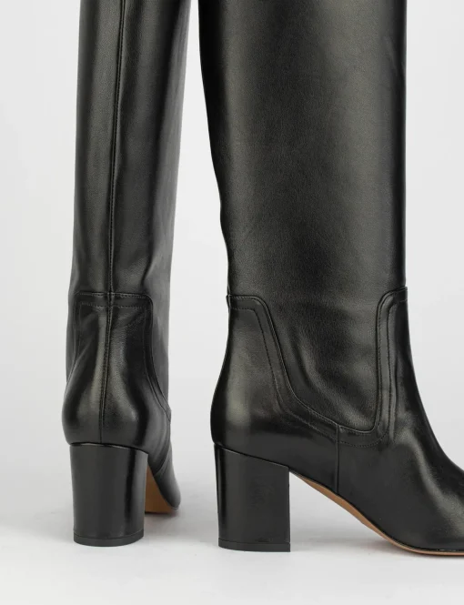 Stivale tacco 7 cm nero