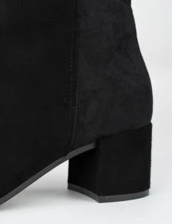 Stivale tacco 5 cm nero